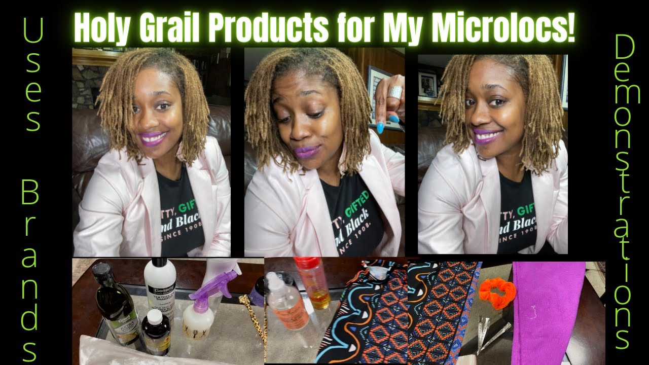 Hair Products and Accessories I Live By for My Microlocs | Holy Grail Products | Fine Hair