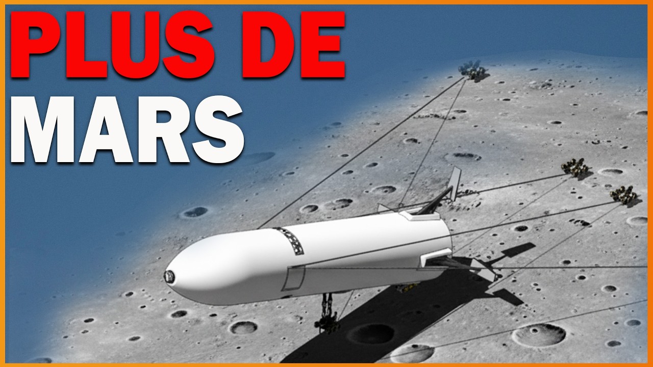 Elon Musk explique le changement de stratégie de SpaceX : de Mars à la Lune