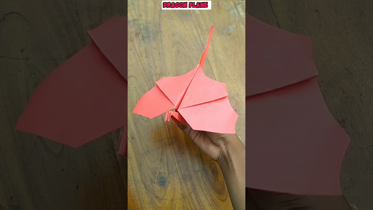 EASY PAPER DRAGON PLANE ORIGAMI TUTORIAL | HOW TO MAKE DRAGON PLANE WITH PAPER|