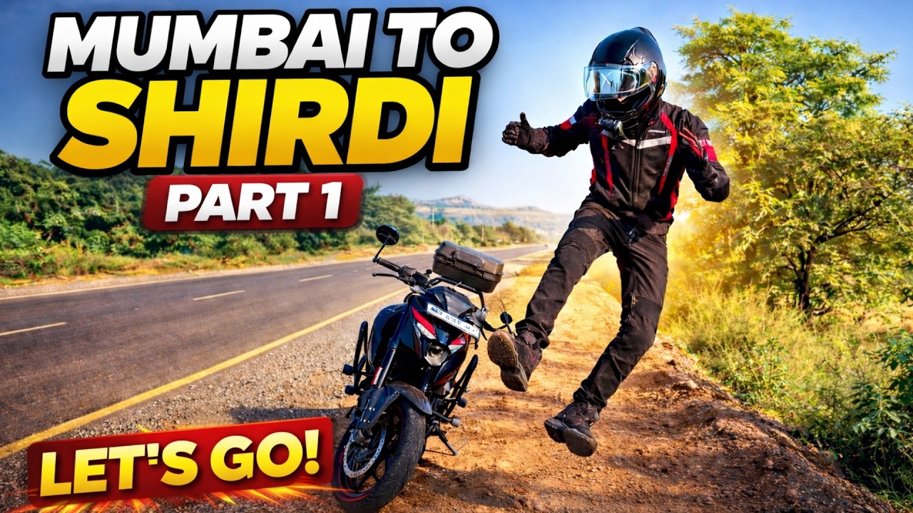 Mumbai to Shirdi Bike Ride | Part 1 | Late Start but Full Energy 🏍️