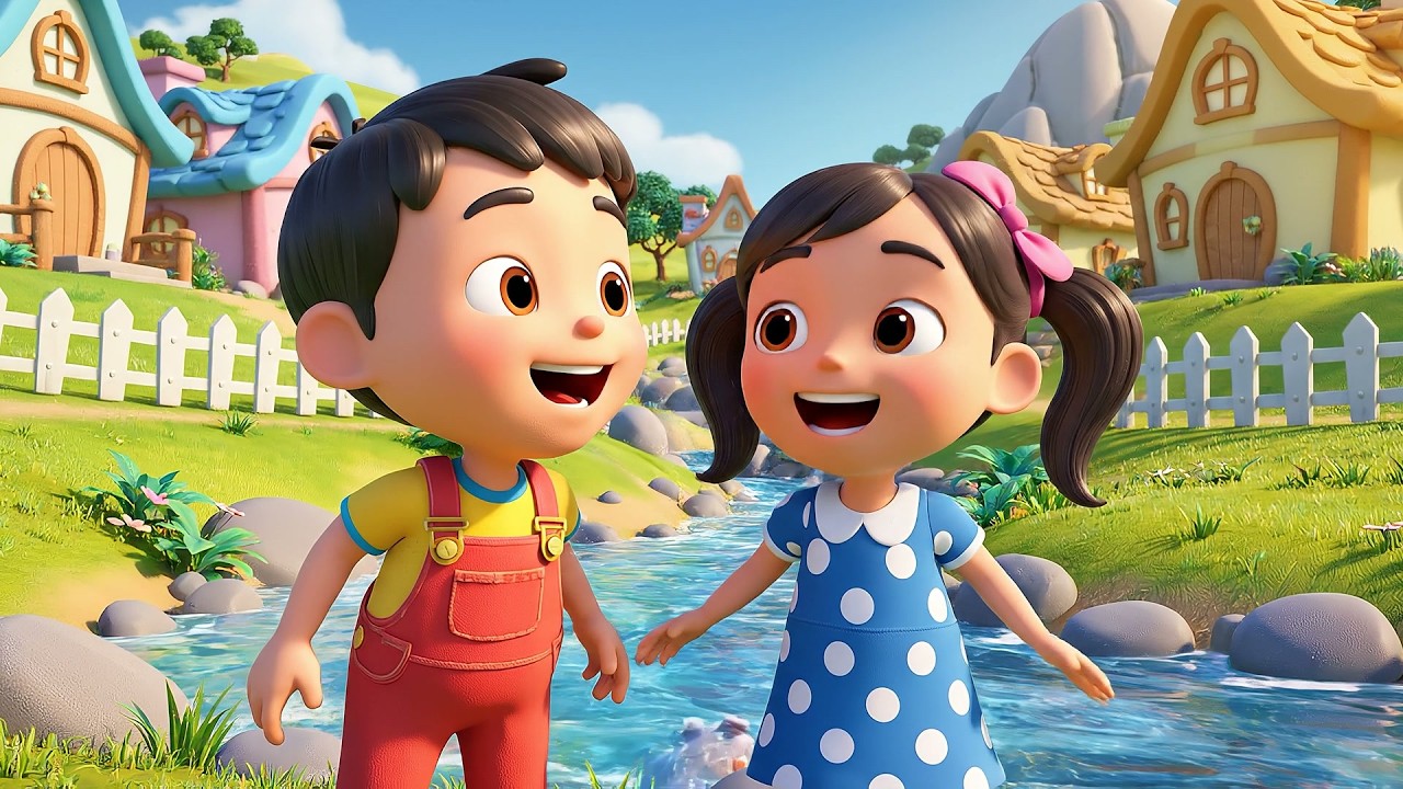 Jack and Jill Mountain Waterfall Slide | Action-Packed Kids Songs & Adventure Rhymes