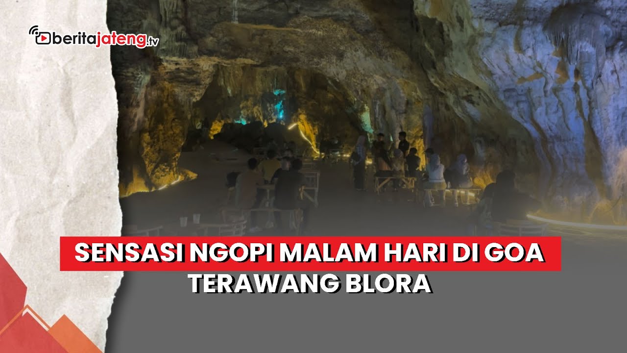 Sensasi Ngopi Malam Hari di Goa Terawang Blora