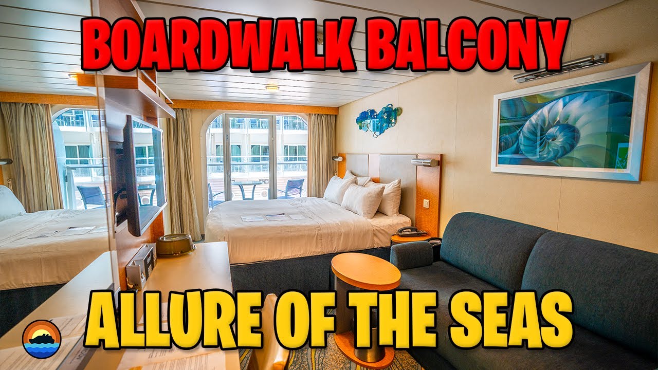 Каюта Boardwalk Balcony Cabin 8703, полный тур | Allure Of The Seas (категория 2I)