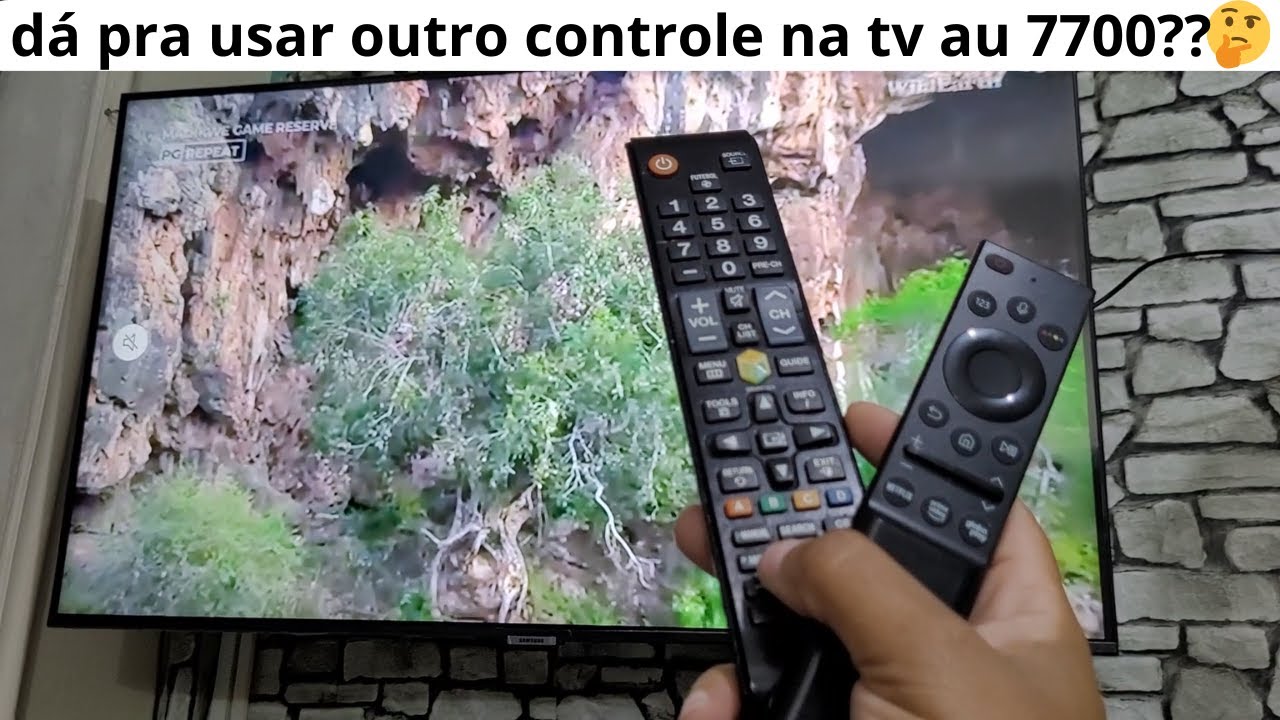 dá pra usar outro controle remoto na tv samsung au7700