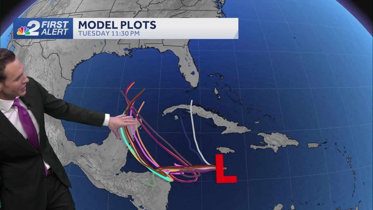 Tropical system expected to form in Caribbean, possible path toward Florida next week - Wed. Nov. 13