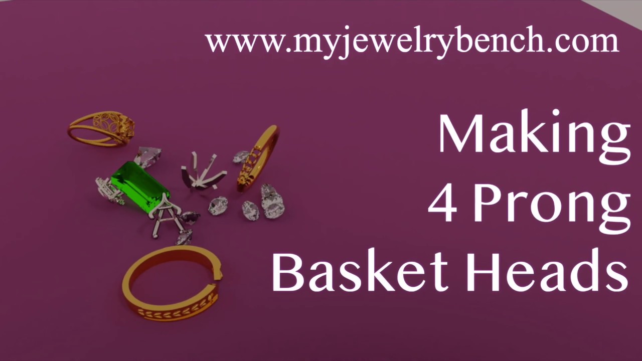MJB  Jewelry CAD with Blender 3d  4 prong Basket Head