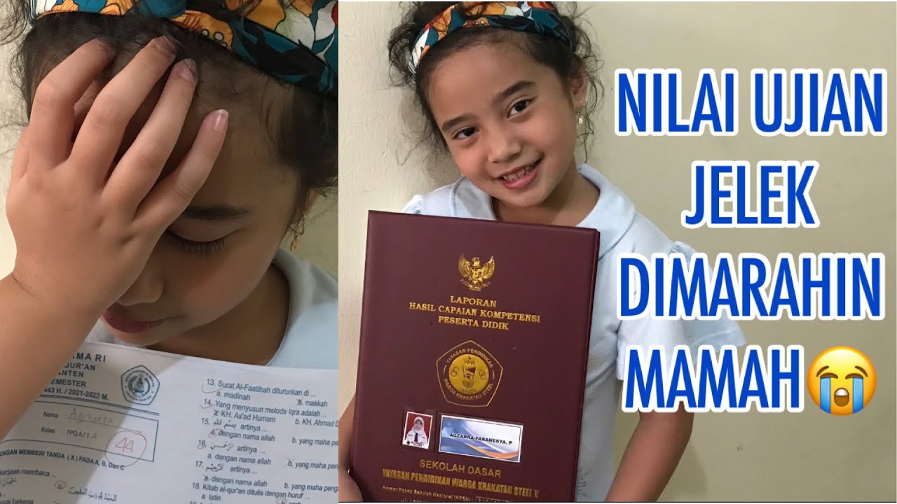 NANGIS!!! DIMARAHIN AMBIL RAPOT NILAI UJIAN JELEK😭😭