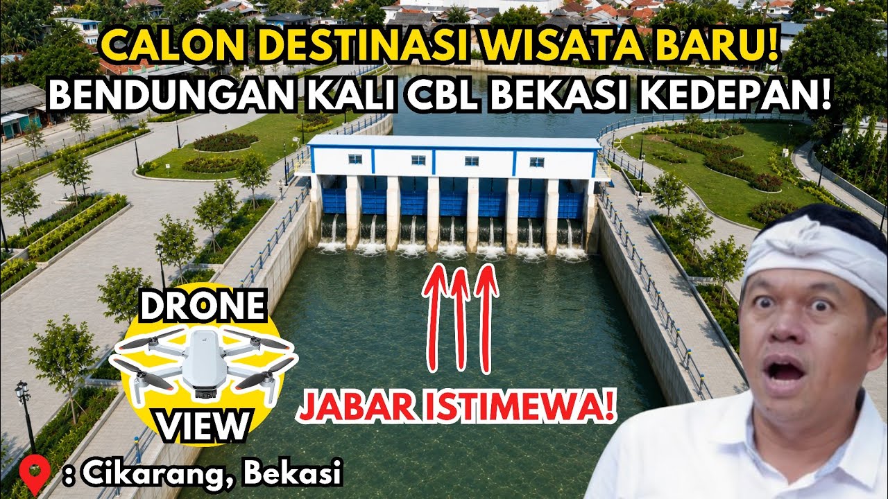 JABAR ISTIMEWA❗CALON DESTINASI WISATA BARU BEKASI❗AREA BENDUNGAN KALI CBL MANTAP KALAU JADI BEGINI❗