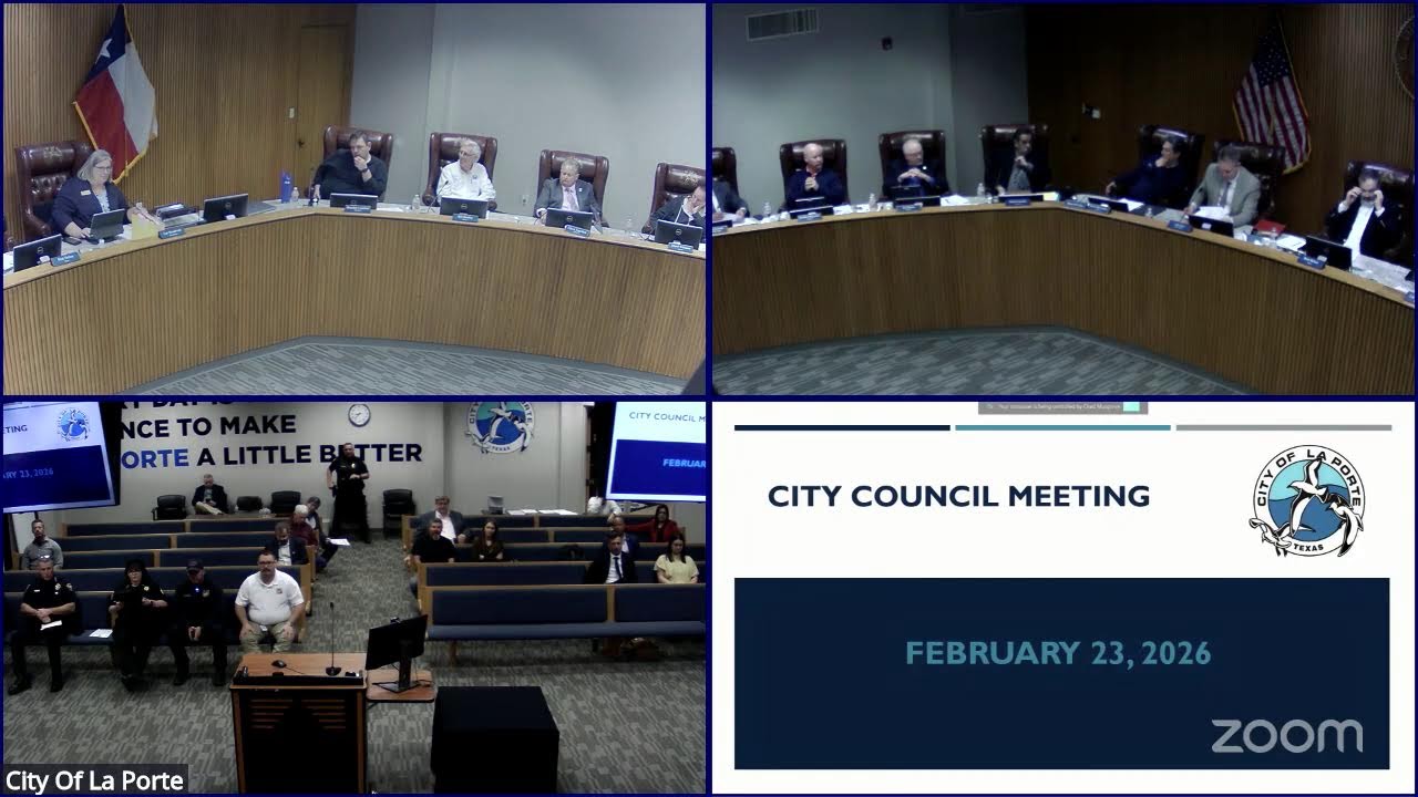 City of La Porte, Tx - 02/23 City Council