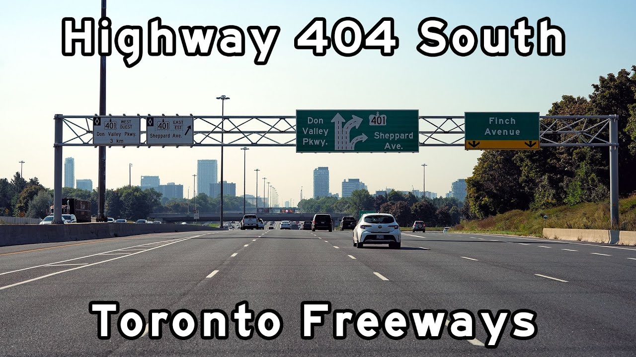 Ontario Highway 404 South - New HOV Lane - September 2024