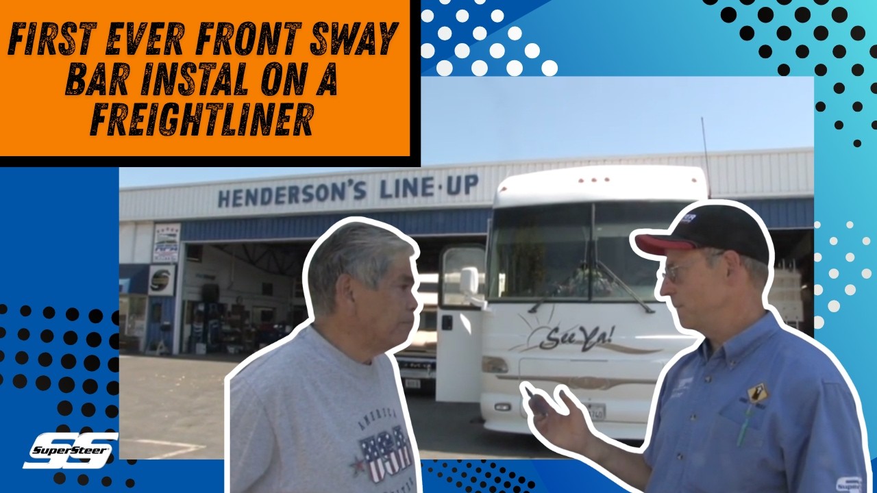 Freightliner XC Alpha new front sway bar for an improved suspension system