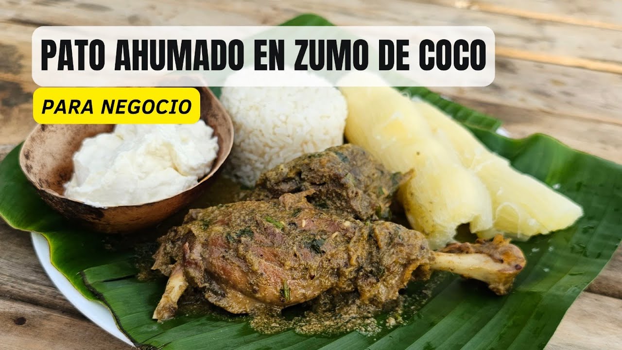 PATO AHUMADO EN ZUMO DE COCO -  COMO HACER PATO AHUMADO  - RECETA DE PATO AHUMADO EN ZUMO DE COCO