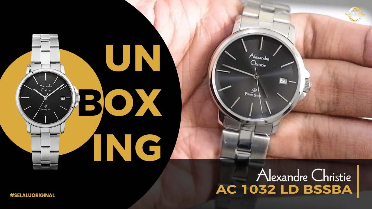 UNBOXING JAM TANGAN ALEXANDRE CHRISTIE / Alexander Christie AC 1032 LD BSSBA  - JAMTANGANORIGINAL