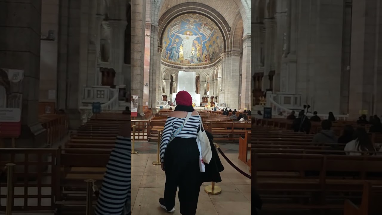 Visitando el interior de la Basílica del  #sacrécoeur en #paris #france #francia 20/3/25