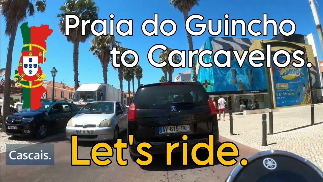 Praia do Guincho to carcavelos along the coast.