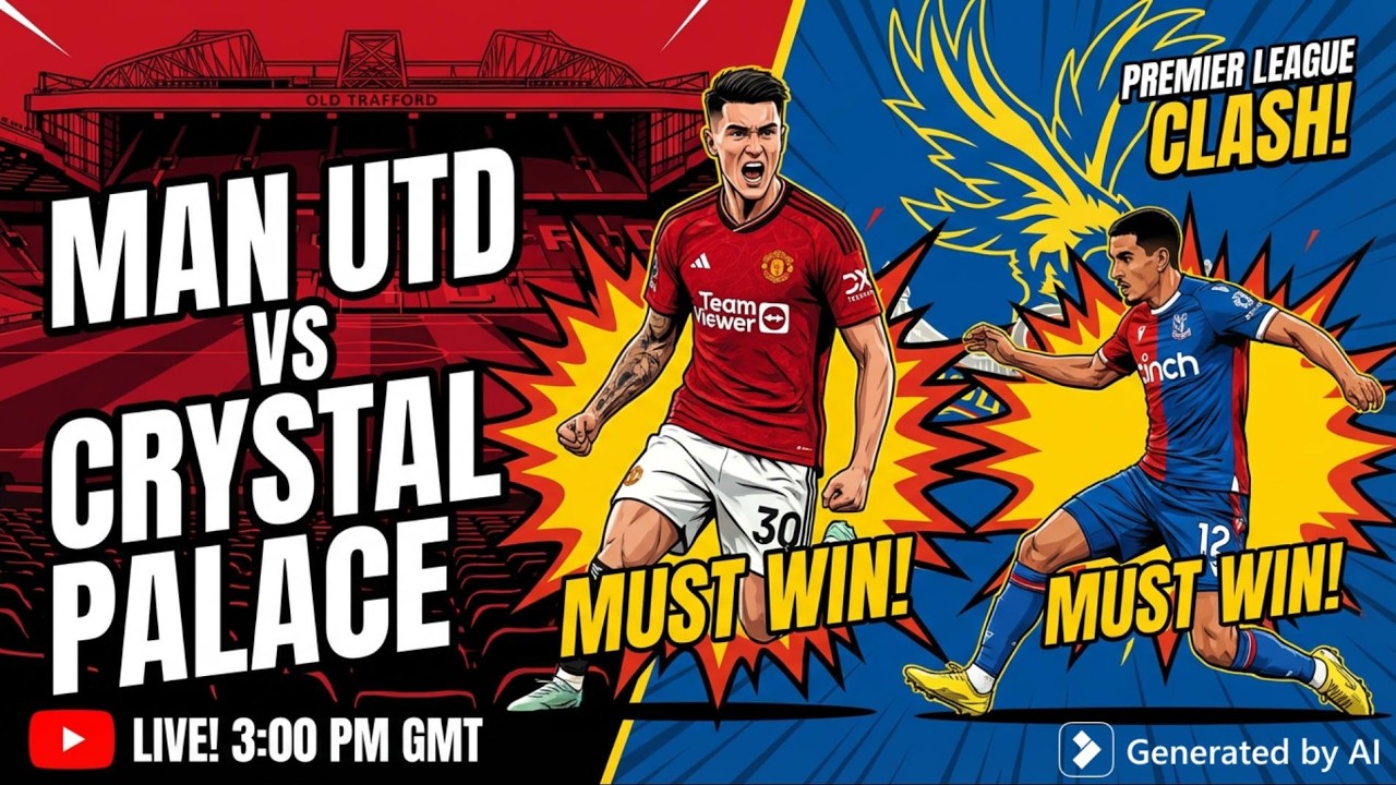 Manchester United vs. Crystal Palace Premier League Battle!