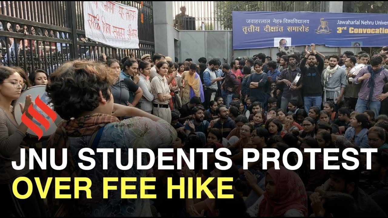 No end to JNU hostel manual protests | JNU Hostel Fee Hike