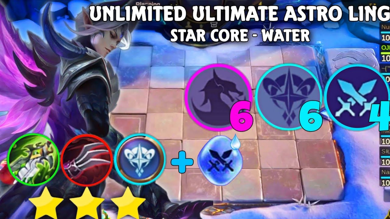 MAGIC CHESS UNLIMITED ULTIMATE 3 STAR ASTRO LING | STAR CORE - WATER SEASON12