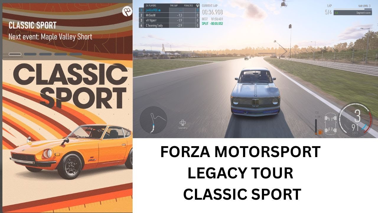 FORZA MOTORSPORT LEGACY TOUR CLASSIC SPORT