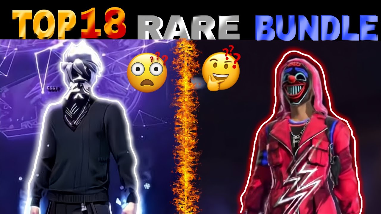 Top 18 rare bundles in free fire | You will regret and never see again in free fire #freefire