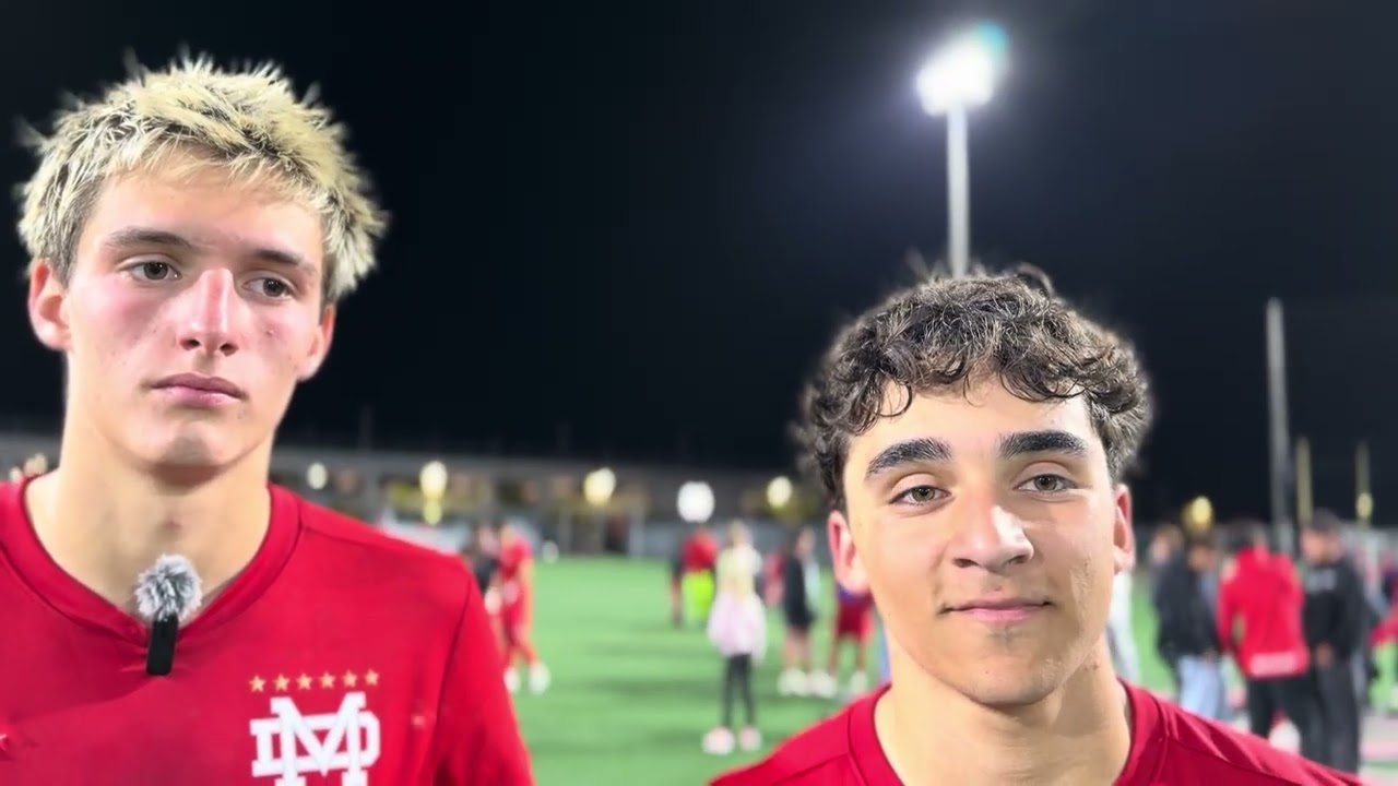 Andres Arellano, Santiago Barros Schelotto of Mater Dei Boys Soccer on Reaching Second Open Final