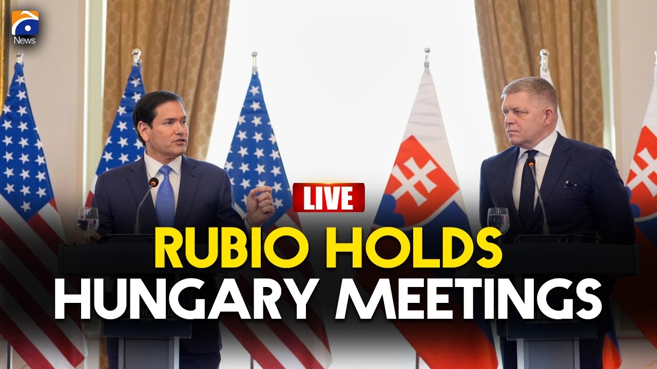🔴 𝗟𝗶𝘃𝗲: US Secretary of State Marco Rubio Visits Hungary for Key Talks | Geo News English