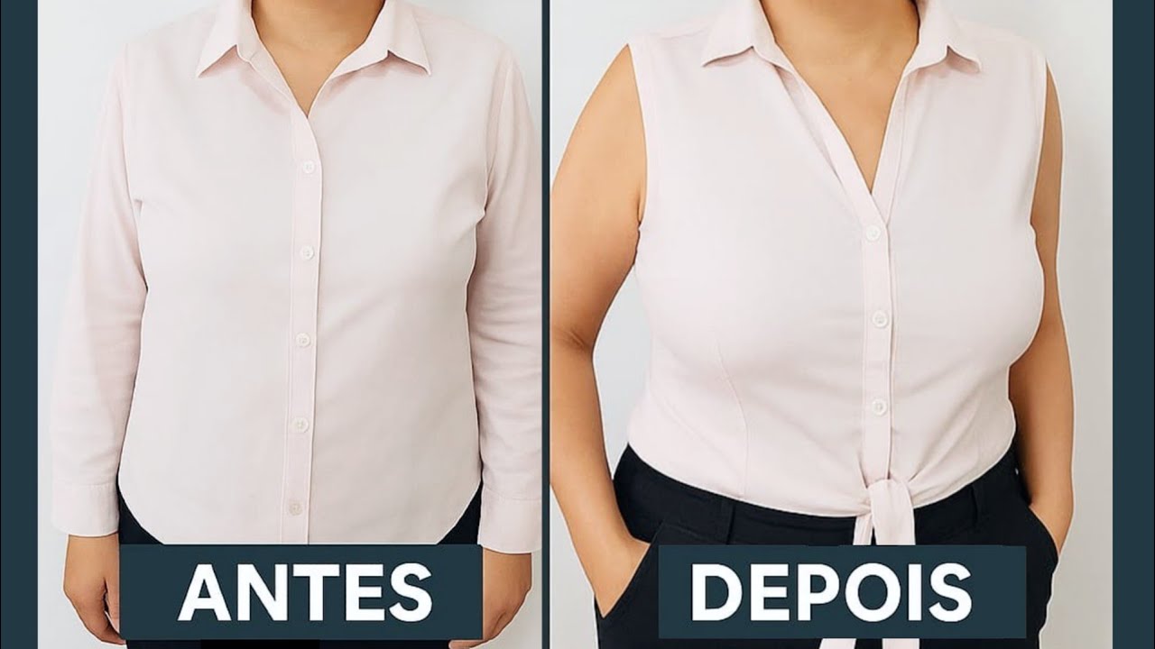 TRANSFORME suas camisas em um LOOK de VERÃO | FÁCIL DE COSTURAR