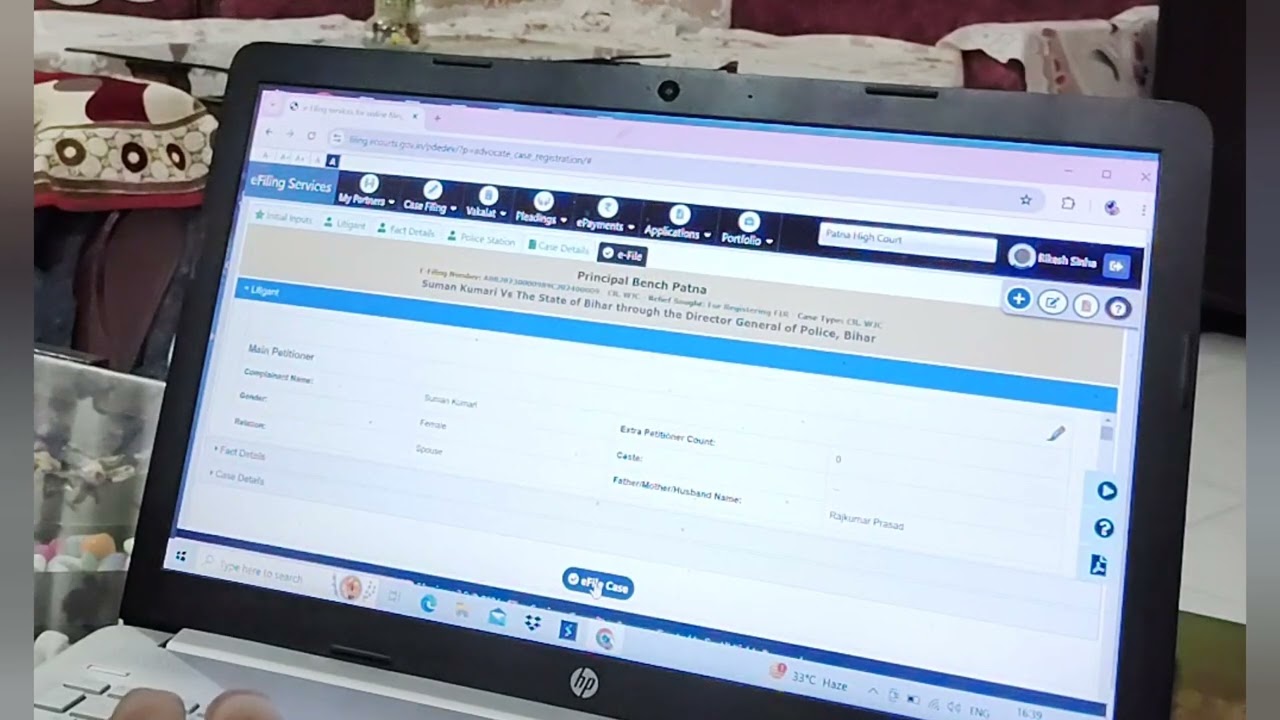 How to e-filed cases in Patna High Court. 📁 #patnahighcourt #efilingportal #cases #efiling