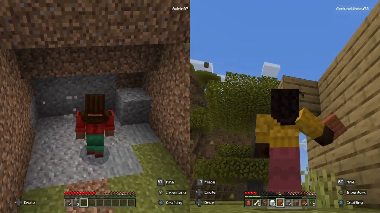 Minecraft Splitscreen Adventure! | 2-Player Xbox Series X #1080pHD60