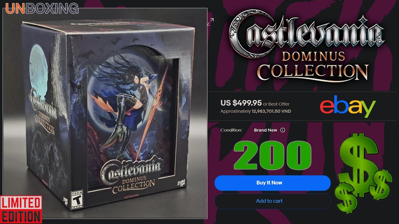 Unboxing Castlevania Dominus Collection 200 Đô
