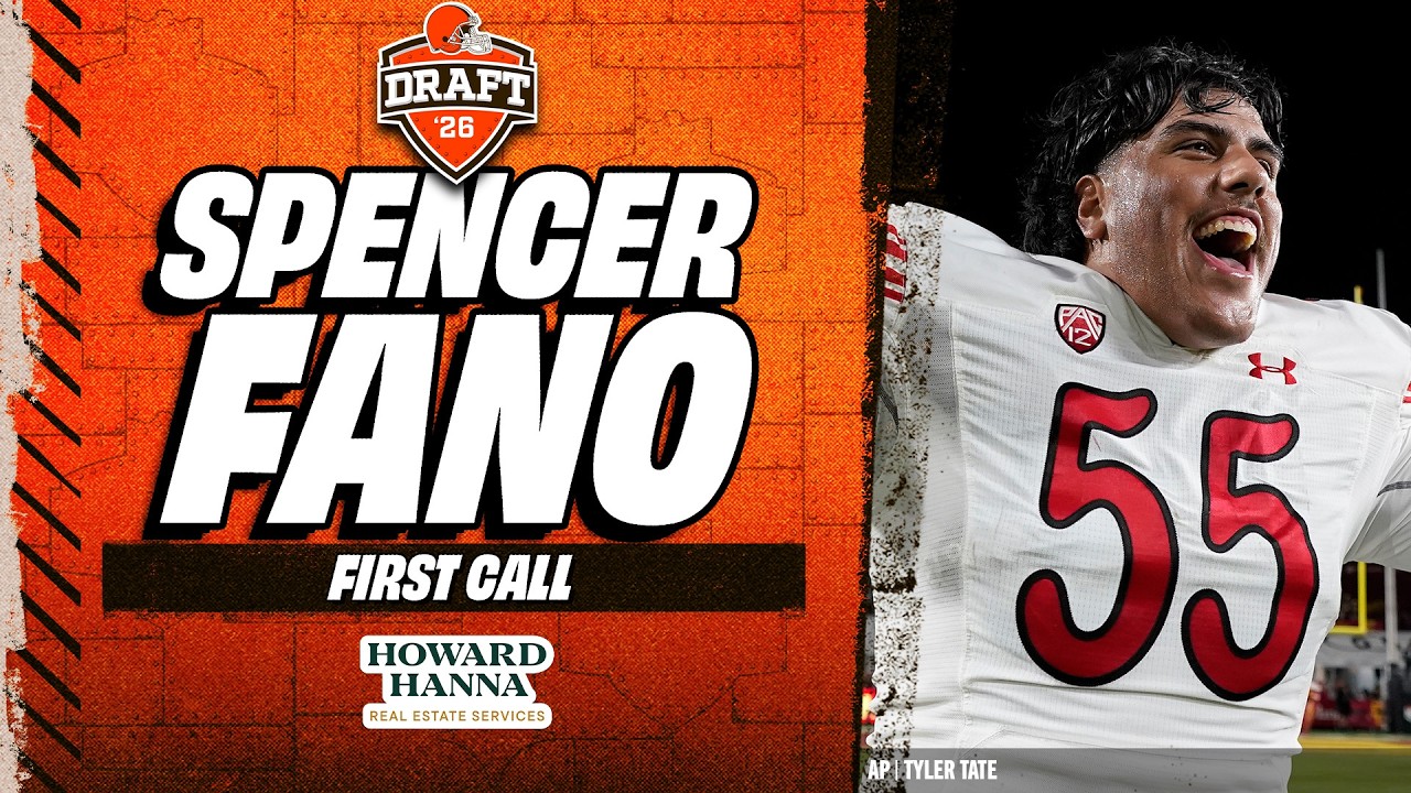OT Spencer Fano gets The Draft Call at No. 9 Overall | Cleveland Browns