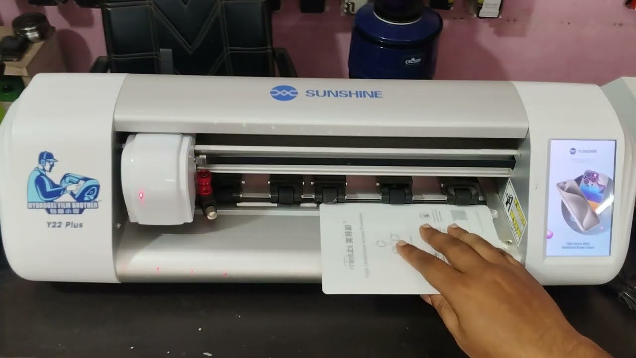 Smart Watch Customized Cutting | Matt Glass Apply Using Sunshine Y22 Plus 💥 #shorts #plotter #new 