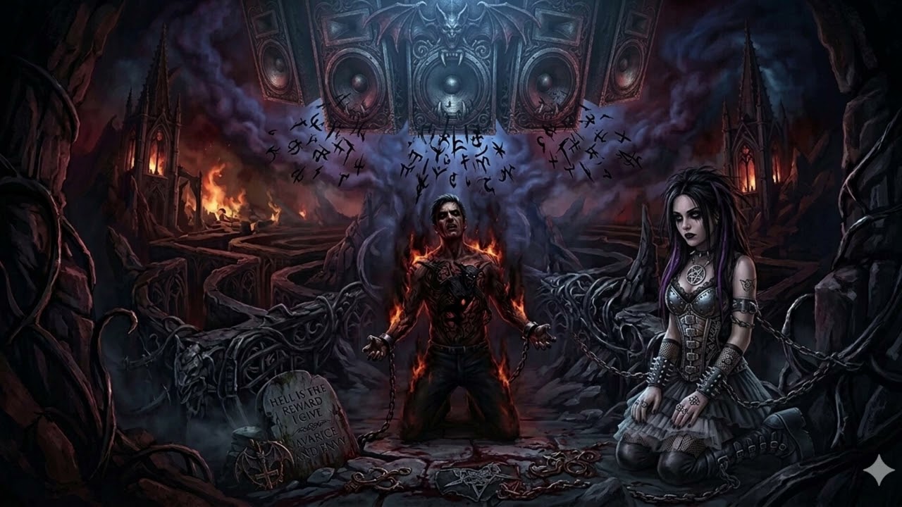Black Table In The Room - Avarice's Embrace of Thorns (Remastered Mashup) #aimusic #metal #aivideo