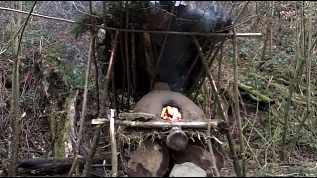 How to build a bushcraft clay oven / Bauanleitung für einen Bushcraft- Lehmofen