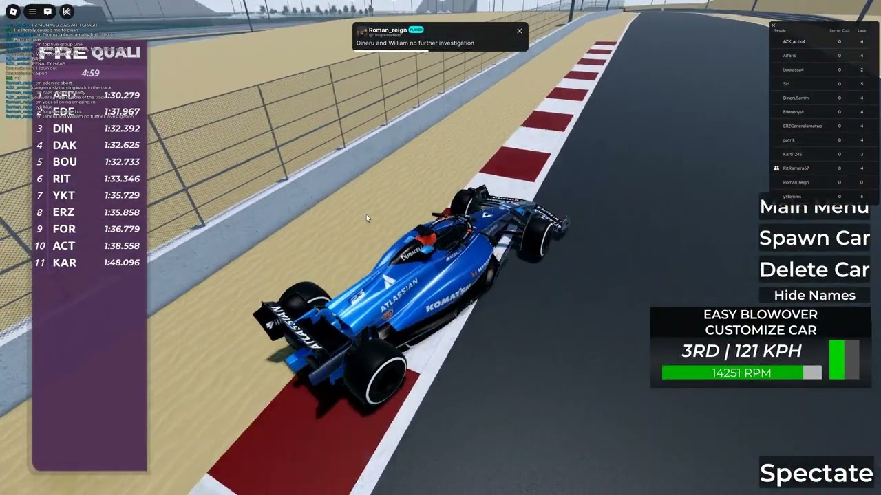 Formula Racing Championship S1 FRE League | r1 bahrain sprint