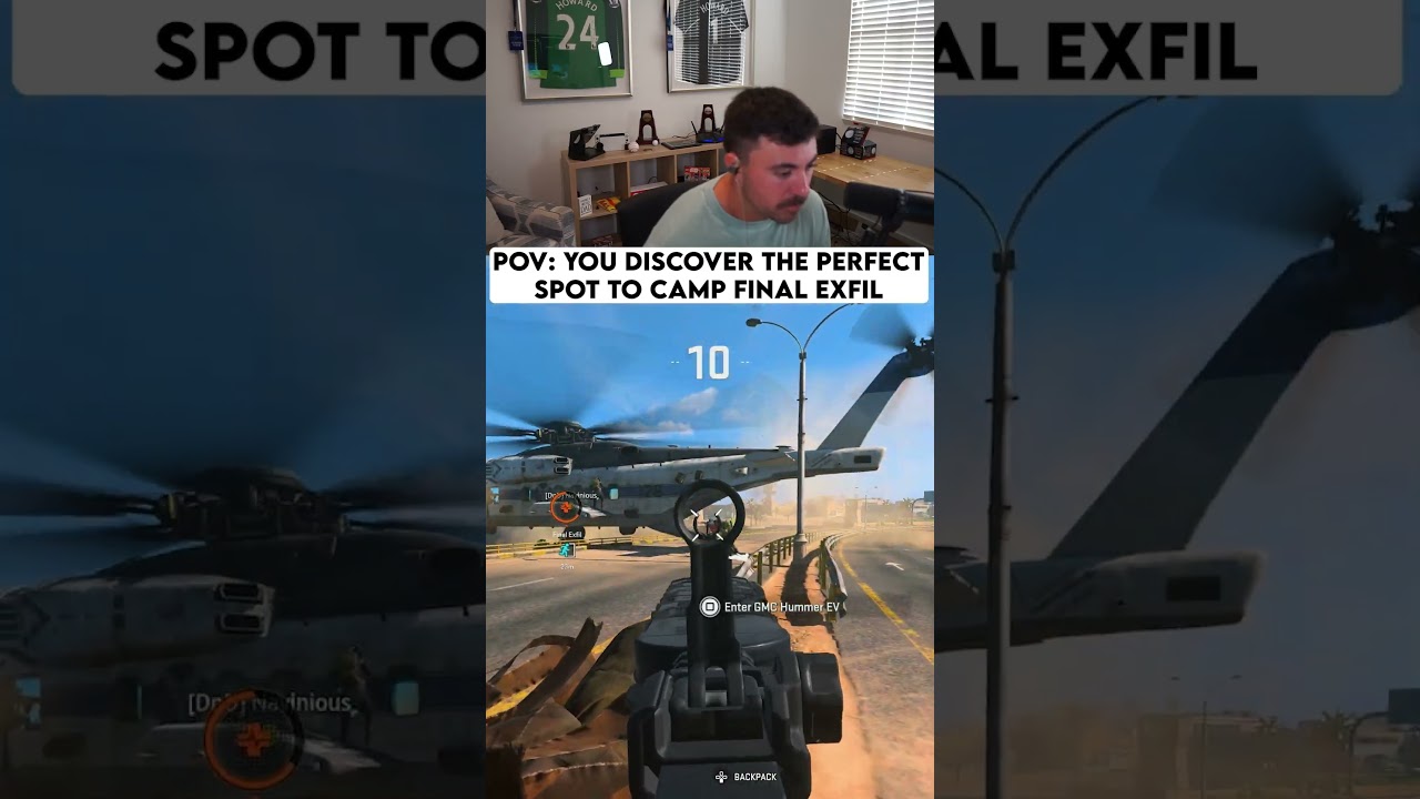 i discovered the perfect spot to camp final exfil in dmz