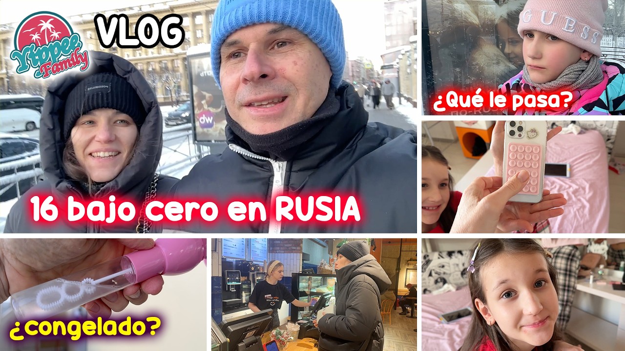 ASÍ VIVIMOS EN RUSIA A 16 BAJO CERO 🇷🇺 ¿Qué pasa con Erika? | Vlog familiar en RUSIA