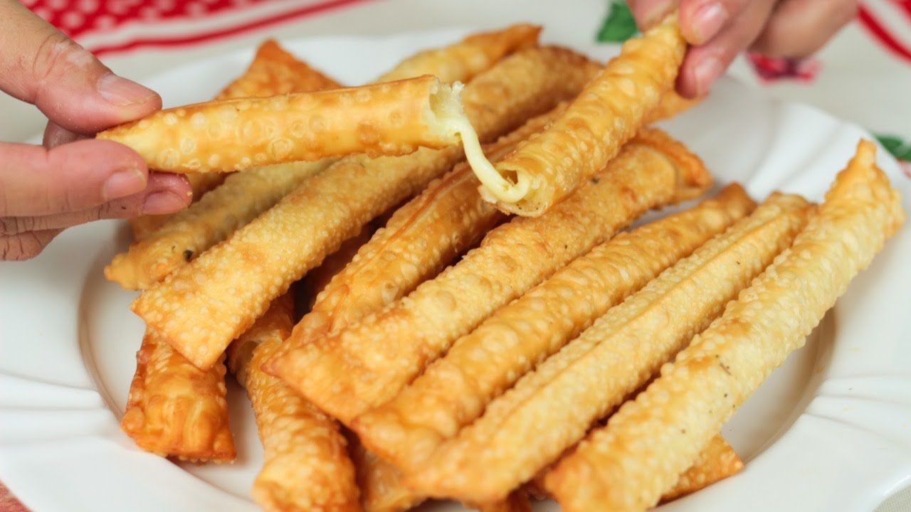 CIGARRETE DE QUEIJO COM 2 INGREDIENTES - CHEF LÉO OLIVEIRA