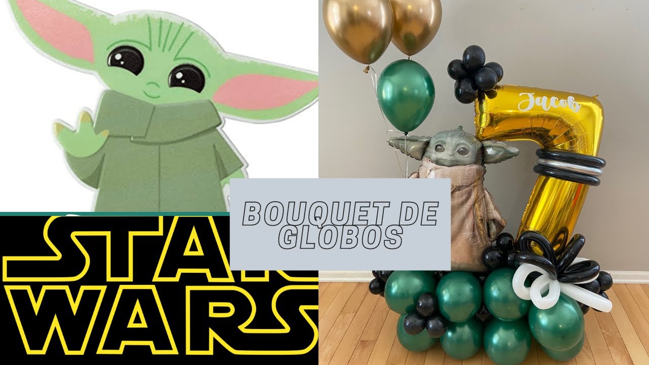 Como hacer bouquet de globos facil arreglo de globos de star wars 7 años