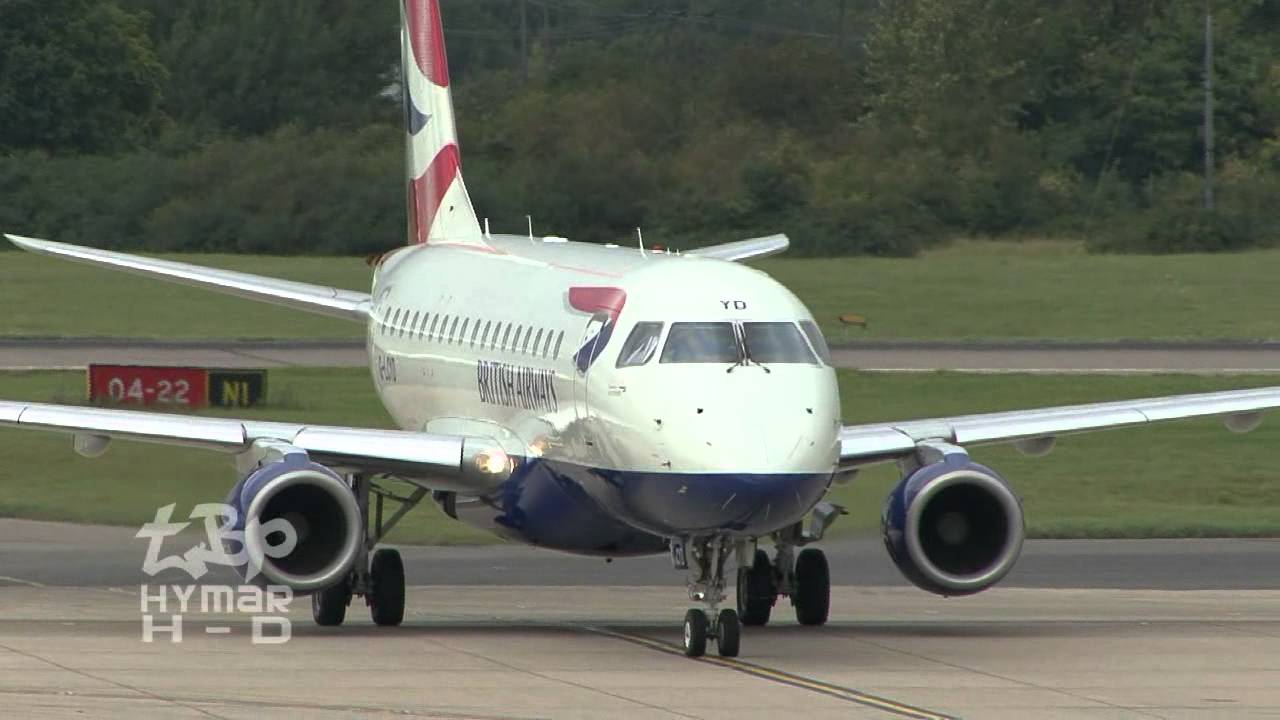 British Airways Embraer 170, UPS 767, Boeing737-200 classic, FlyHellas & more Stansted Airport
