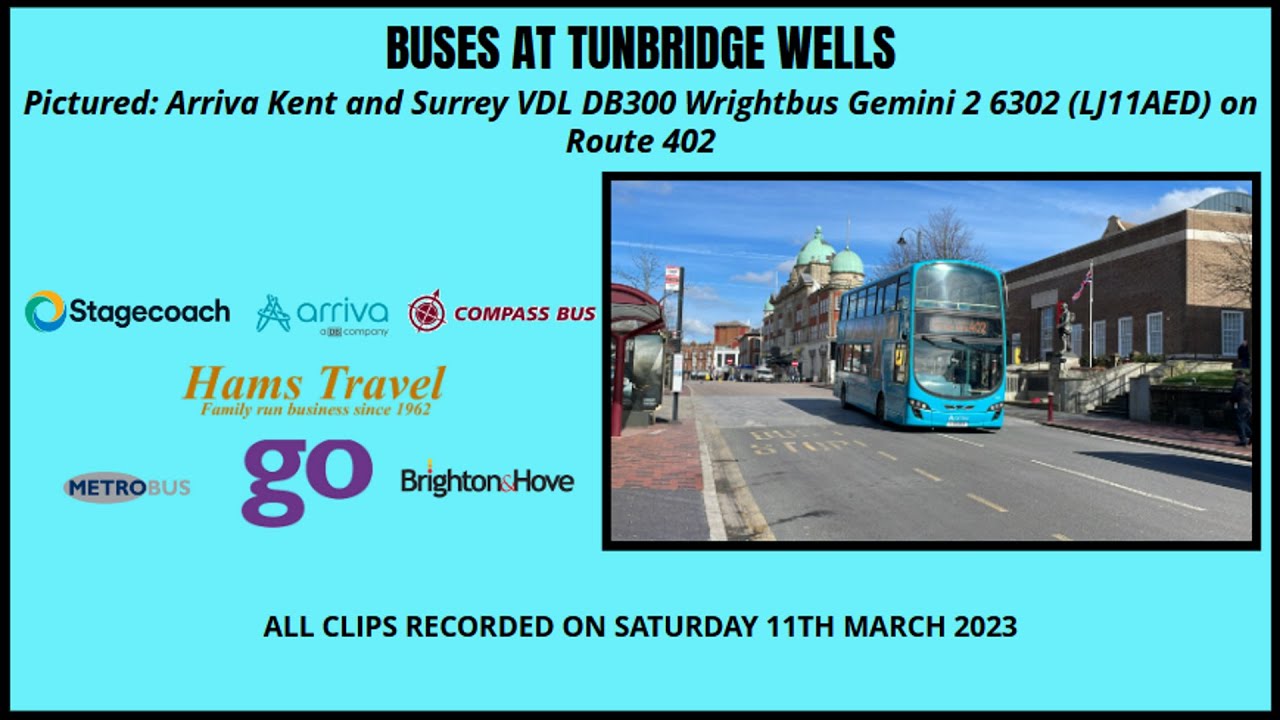 Buses at Tunbridge Wells | Saturday 11th March 2023