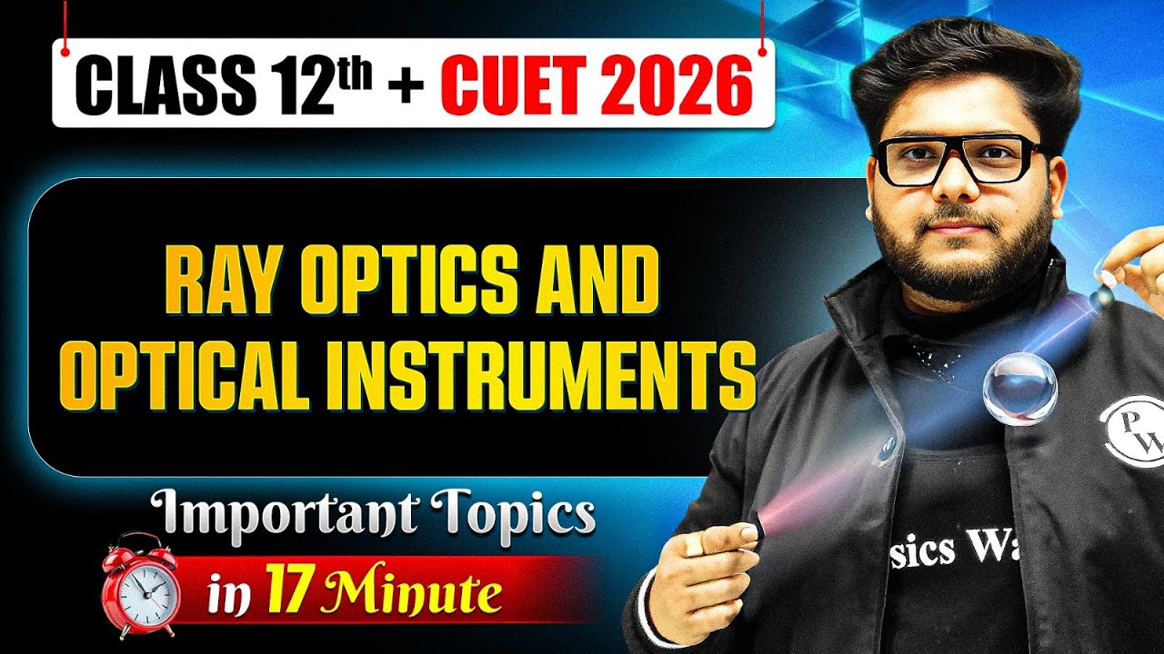 Ray Optics And Optical Instruments Class 12 One Shot 🔥| Important Topics | CUET 2026
