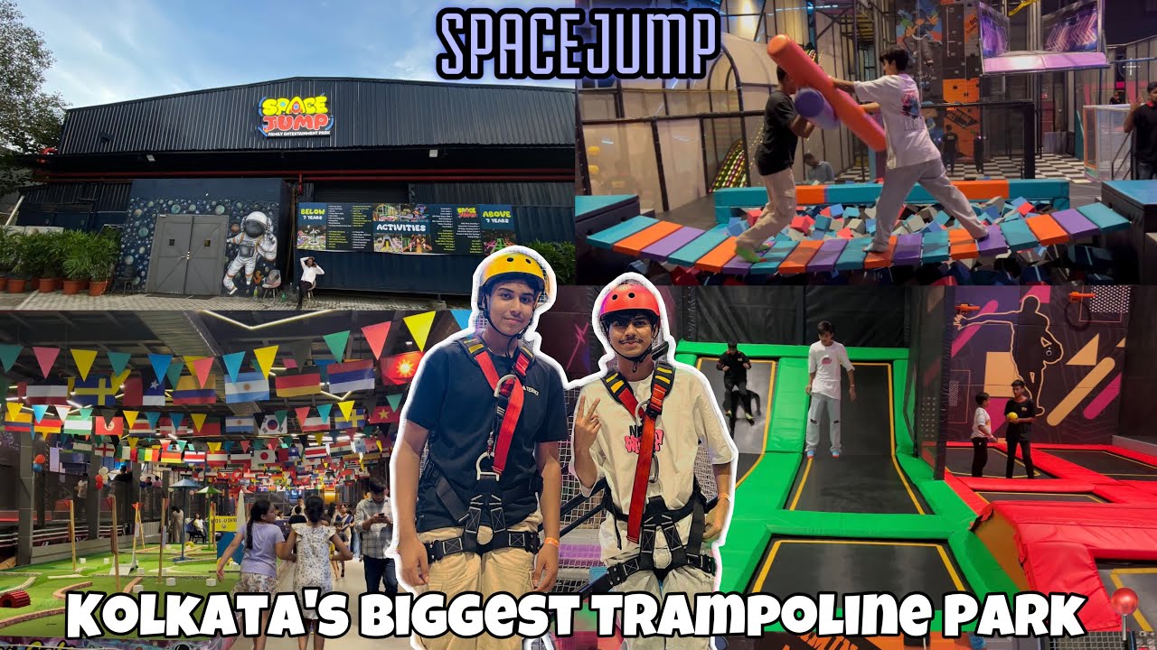 ‘SpaceJump’ Biggest Trampoline Park Now in *KOLKATA* | Full Vlog Review | For All age #Spacejump