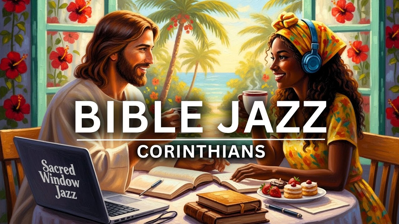 Start Your Day Gently ✨ Jazz for Work & Study ☕ KJV Corinthians with Calm Christian Jazz Café