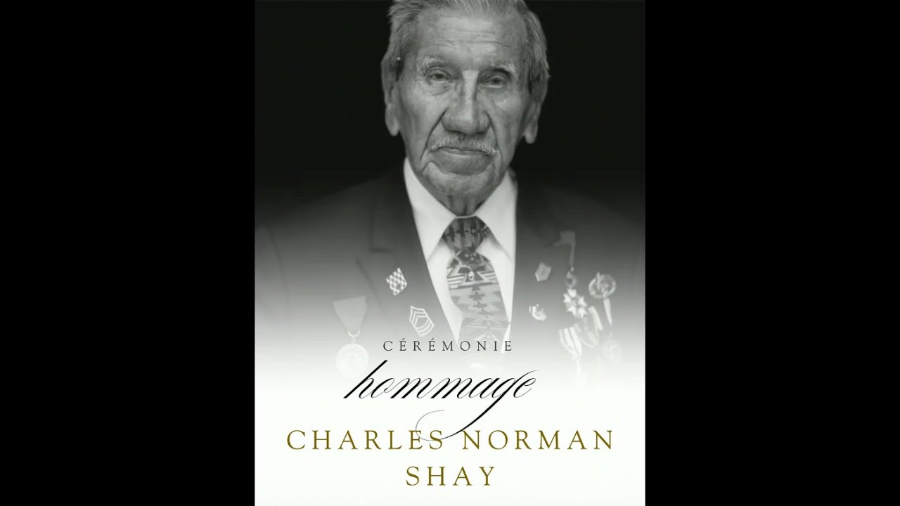 Cérémonie au cimetière en hommage à Charles Shay.