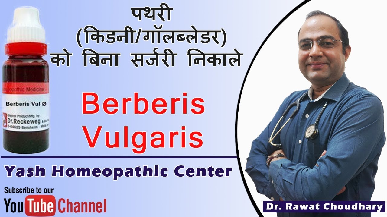 Uses of Berberis Vulgaris in Kidney Stone | Best medicine for kidney stone.