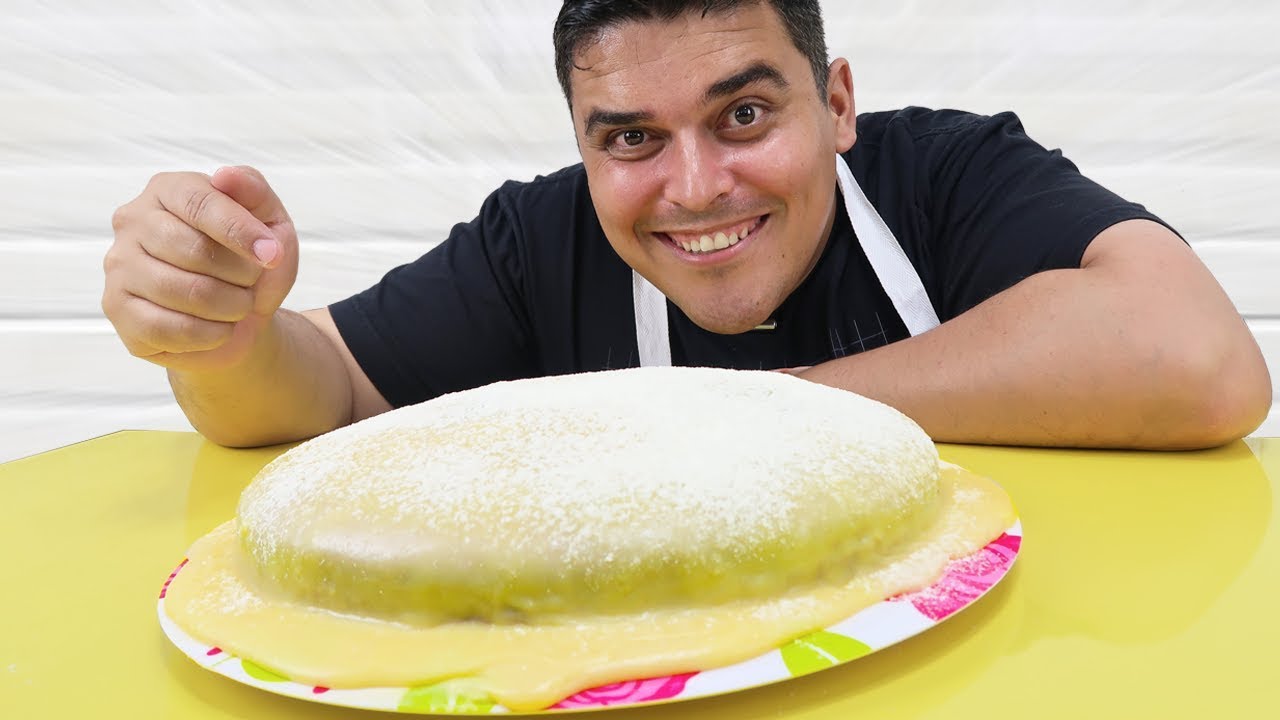 BOLO DE VÓ com Cobertura de Chocolate Branco e Leite Ninho- Até eu Faço!