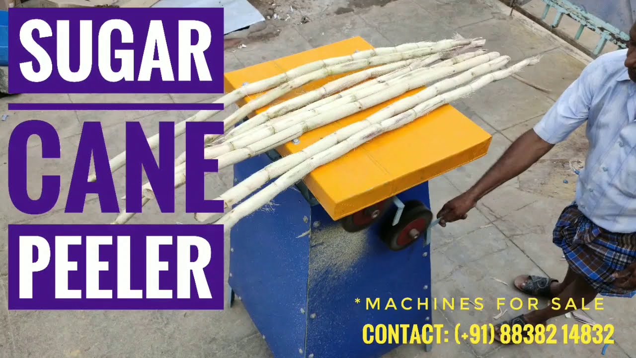 SUGAR CANE PEELER MACHINE | EASY PEELING | 2 BRUSHES