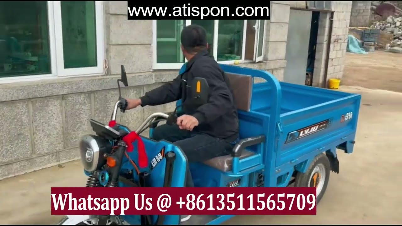 Electric Cargo Tricycles!The Future of Smart & Sustainable Transport !Atispon  New Energy Vehicles