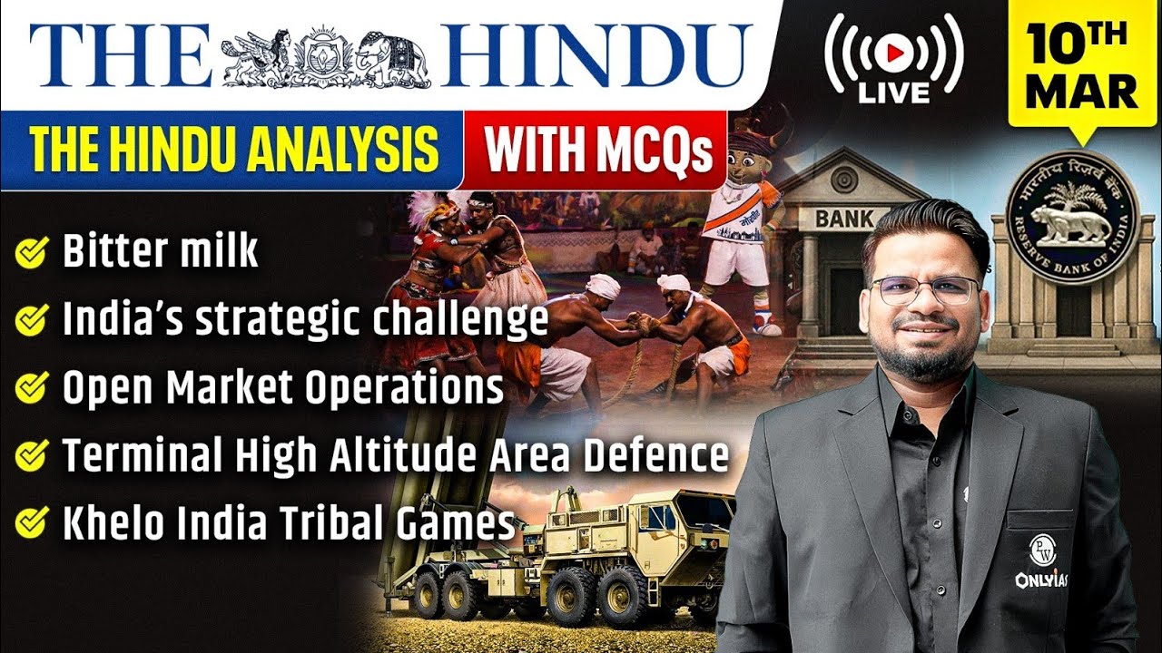 The Hindu Analysis | 10th March 2026 | The Hindu Newspaper  - Practice Questions | Prashant Sir